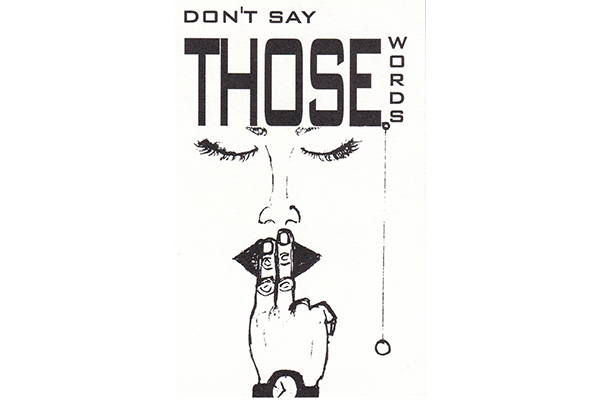 Album cover for Don't say those words